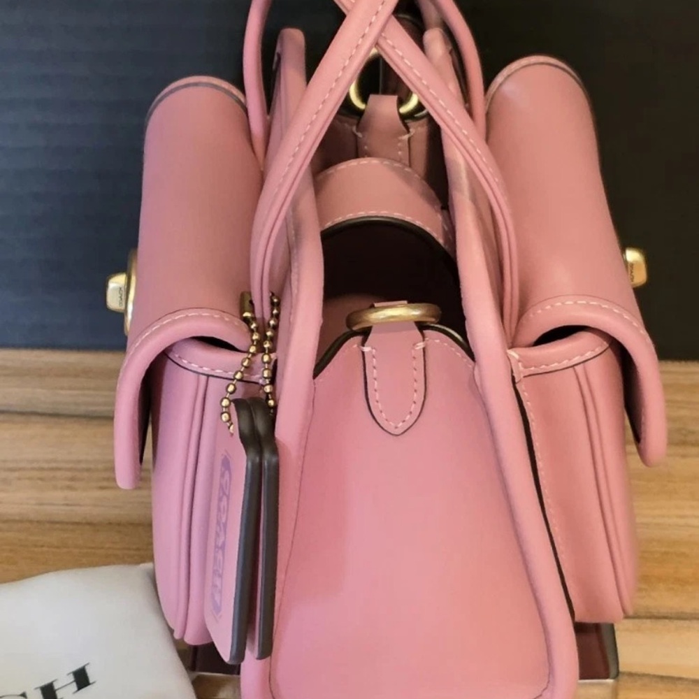 Coach Originals Glovetanned Leather Mini Safari Tote Pink NWOT - Picture 2 of 9